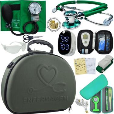 Imagem de Kit Enfermagem Maleta Medica Super Luxo Completa Promocao - Love Saude