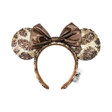 Imagem de Tiara De Pelúcia Mickey E Minnie Mouse 2025 Disney Para Festas E Cospl