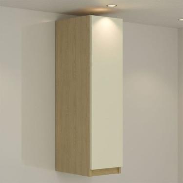 Imagem de Armário Aéreo Cozinha 20 Cm Nanda 1 Porta Natural/Arenas - Tecno Mobili