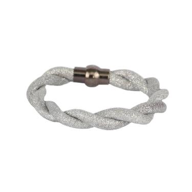 Imagem de Pulseira Armazem Rr Bijoux Fio Brilhoso Prata