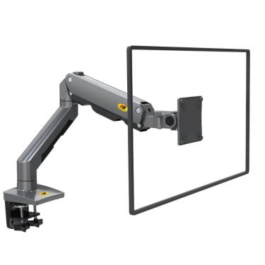 Imagem de Suporte ELG Profissional Gamer Ergonômico Multiarticulado de Mesa F5161B para Monitor 27” a 45” com Pistão a Gás Preto