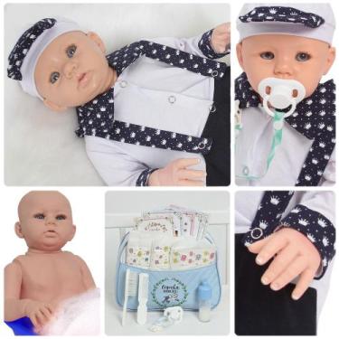 Imagem de Bebê Reborn Boneco Menino Príncipe Corpinho De Silicone - Cegonha Rebo