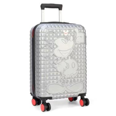 Imagem de Mala de Viagem Bordo 10kg Pequena Disney Mickey Mouse Avião, Prata
