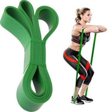 Imagem de Exercitador Elástico 1,2 Metros Super Band Verde Para Exercícios e Aca