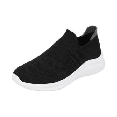 Imagem de Tênis Masculino Respirável De Malha Slip-On Para Corrida, Caminhada E 