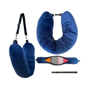 Imagem de Almofada De Viagem Em Forma De U, Recheada Com Roupas, Necessidades Di