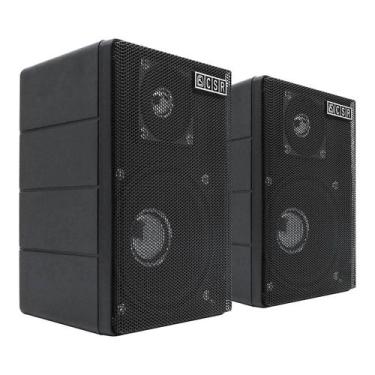 Imagem de Kit 2 Caixas De Som Ambiente Passivas 4 Polegadas 40w Preta CSR75M CSR