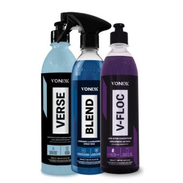 Imagem de Vonixx V-Floc Shampoo Concentrado Blend Spray Cera Automotiva e Verse 