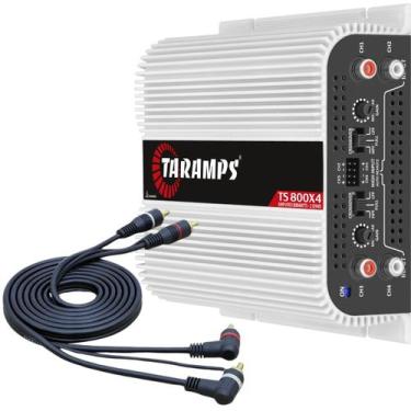 Imagem de Módulo Taramps TS800x4 2 Ohms + Cabo RCA KX3 1,5 Metros