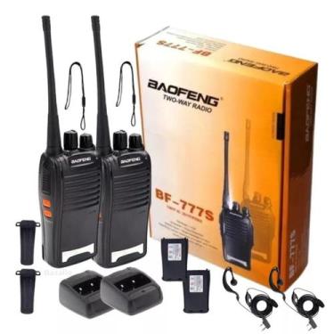 Imagem de Walk Talk Baofeng 777s Kit 2 Radio Comunicador 16 Canais Com Fone