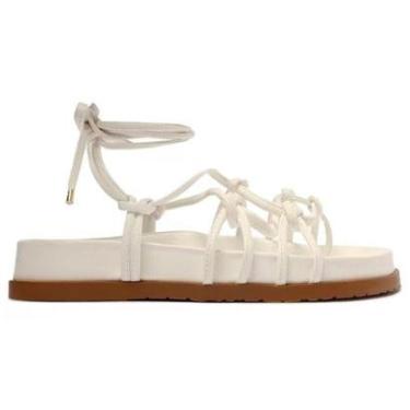 Imagem de Sandália Papete Anacapri Tiras Amarração C 30378 0001 33/40-Feminino