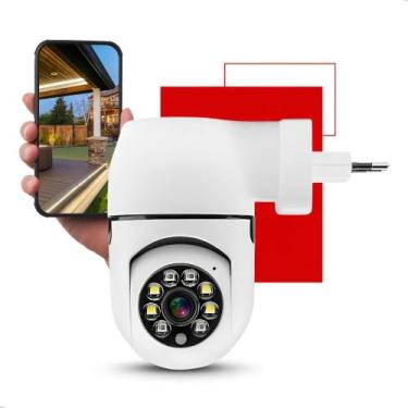 Imagem de Câmera De Segurança Full Hd Visão Noturna Tomada Branca Nixz - Congrat