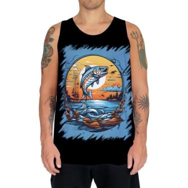 Imagem de Camiseta Regata Pesca Esportiva Peixes Azul Paz 5 - Kasubeck Store®, I