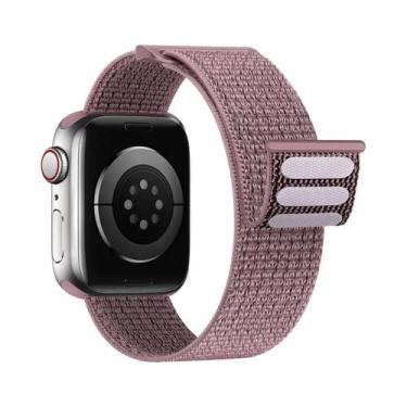 Imagem de Pulseira De Nylon Para Apple Watch 49mm 46mm 42mm 45mm 44mm 41mm, Brac