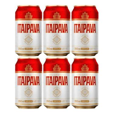 Imagem de Kit C/6 Cerveja Itaipava Lata 350ml