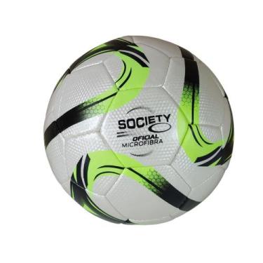 Imagem de Bola Futebol Society Mathaus Oficial Campo Costurada À Mão, Verde, Cít