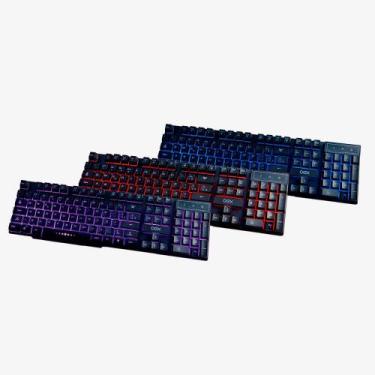 Imagem de Teclado Gamer Force-X com Led Semi Mecânico - Oex TC201