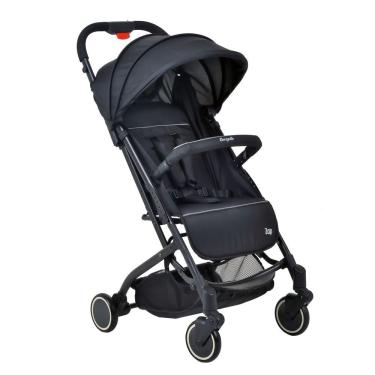 Imagem de Carrinho de Bebê para Passeio Zap 0 Meses Até 15kg Dobrável com Alça Tipo Mala Black Preto Burigotto