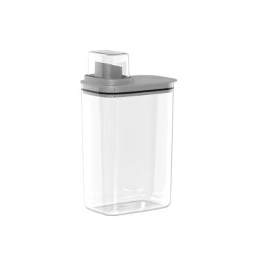 Imagem de Dispenser de Sabão Flow 2,3L para Produtos de Limpeza com Tampa Medidora e Vedação Cinza Ou