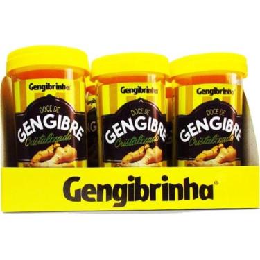 Imagem de Gengibrinha Gengibre Cristalizado, Display Misto com 6 Potes, 30g por 