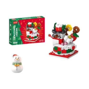 Imagem de Blocos De Montar De Aldeia De Natal: Árvore De Natal, Peças De Encaixe
