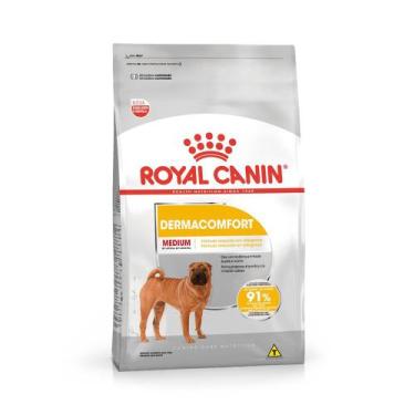 Imagem de Ração Royal Canin Medium Dermacomfort para Cães Adultos e Senior de Po