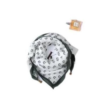 Imagem de Lenço De Seda Luxuoso Feminino Com Fivela Magnética, Estampado, Quadra
