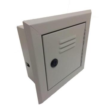 Imagem de Caixa Telefonia Embutir 30x30x13cm - Chapa Aco - Lukbox