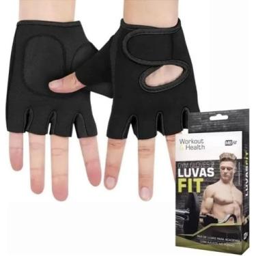 Imagem de Luva Musculação Ajustável Unissex MBFIT com Munhequeira - Par