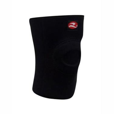 Imagem de Joelheira com orifício Neoprene RealTex , Preto, Preto, GG