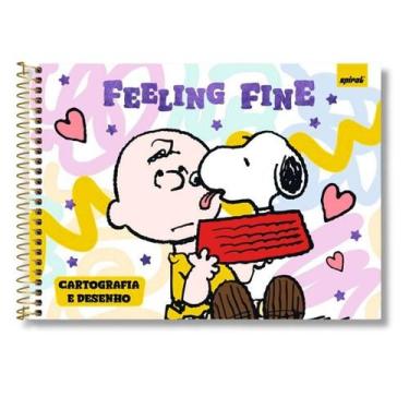 Imagem de Caderno Cartografia e Desenho Capa Dura Snoopy 48 fls Spiral