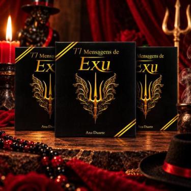 Imagem de Kit com 3 Box 77 Mensagens Espirituais Diárias de Exu - Lua Mística - 