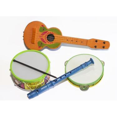 Imagem de Kit Musical Bandinha C/ 4 Instrumentos Educativo Infantil - Artetoys