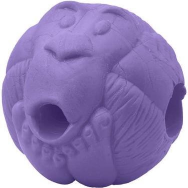 Imagem de Bola Macaquinho Pet Games Lilás com Dispenser de Ração ou Petisco - Tam. M