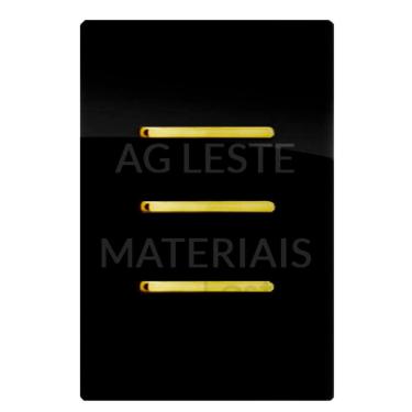 Imagem de Cj Interruptor Triplo Paralelo Com Suporte 4X2 - Dicompel Novara Preto Brilhante Gold - Dnv1700/9Pbgd