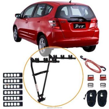 Imagem de Suporte Engate Transbike Em V Honda FIT Para Até 3 Bikes