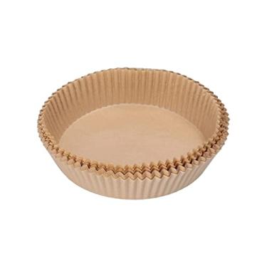 Imagem de Air Fryer Forro de Papel Descartável Forro de Polpa de Madeira Vaporizador de Papel Redondo Forro de Churrasco Forno de Churrasco Cozimento de Cozinha Papel de Óleo Antiaderente Almofada de Panela de Cozinha