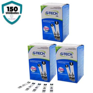 Imagem de Tiras Reagentes Gtech Free Lite Para Medição Glicemia 150 Unidades