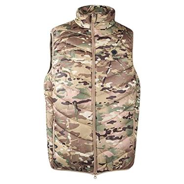 Imagem de Colete de nylon USB segurança três marchas com ajuste de temperatura colete camuflado colete para esportes ao ar livre colete masculino(S-CP Camouflage)