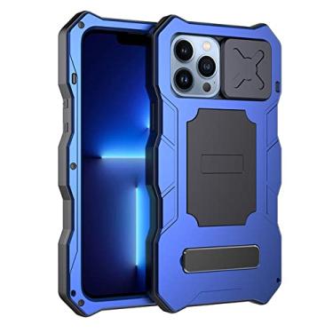Imagem de Capa de armadura de corpo inteiro para iphone 13 Pro Max Cover 12 Metal de grau militar resistente à água resistente à água, proteção contra quedas, azul, para iPhone 13 Pro