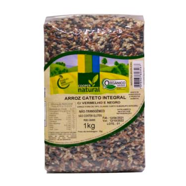 Imagem de Arroz Cateto Integral Com Vermelho e Negro Orgânico Coopernatural 1kg