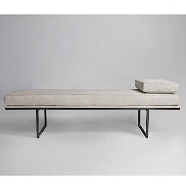 Imagem de Puff em Linho 180cm Galli Sofani Bege/1456/preto