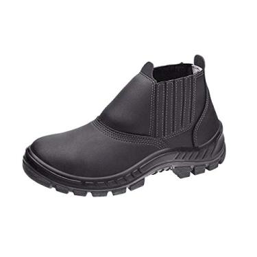 Imagem de Bota De Segurança Preta Com Elástico Couro Preto 11Sfb48 Safety Flex - 44