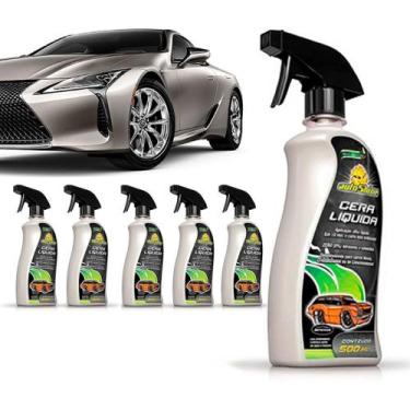 Imagem de Kit 6 Cera Líquida Carnaúba Cristalizadora Spray Bts Autoshine Premium