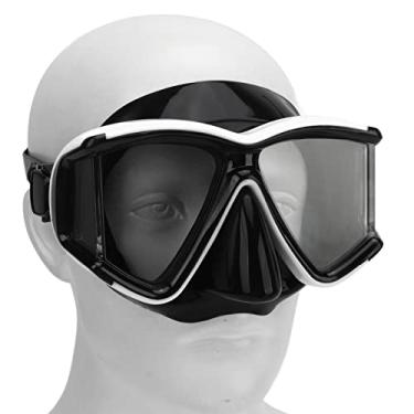 Imagem de Conjunto de Mergulho Com Snorkel, óculos de Mergulho Com Snorkel à Prova D'água Evita Nevoeiro Proteção UV Óculos de Mergulho de Vidro Temperado para Adultos, Homens e Mulheres (Branco)