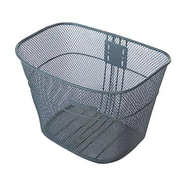 Imagem de Cesta de bicicleta Rack de carga de bicicleta destacável Dispositivo de armazenamento de equitação Cesta de armazenamento de bicicleta Cesta de, CINZENTO