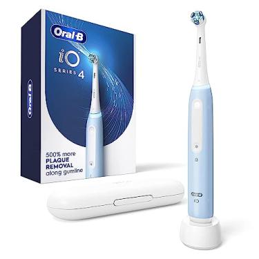 Imagem de Oral-B Escova de dentes elétrica iO Series 4 com (1) cabeça de escova, recarregável, azul gelado