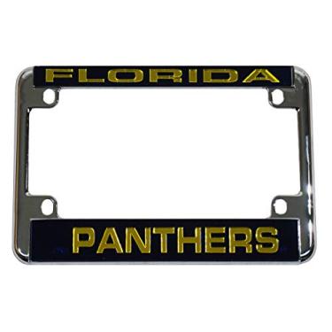 Imagem de Moldura cromada para placa de licen a de motocicleta Florida Panthers