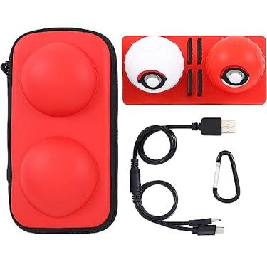 Imagem de Kit 6 em 1 Para Nintendo Switch Pokebola Estojo Case Almofada Cabo