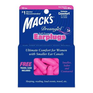 Imagem de Protetor Auricular Espuma Macks Dreamgirl 30db 10 Par + Case